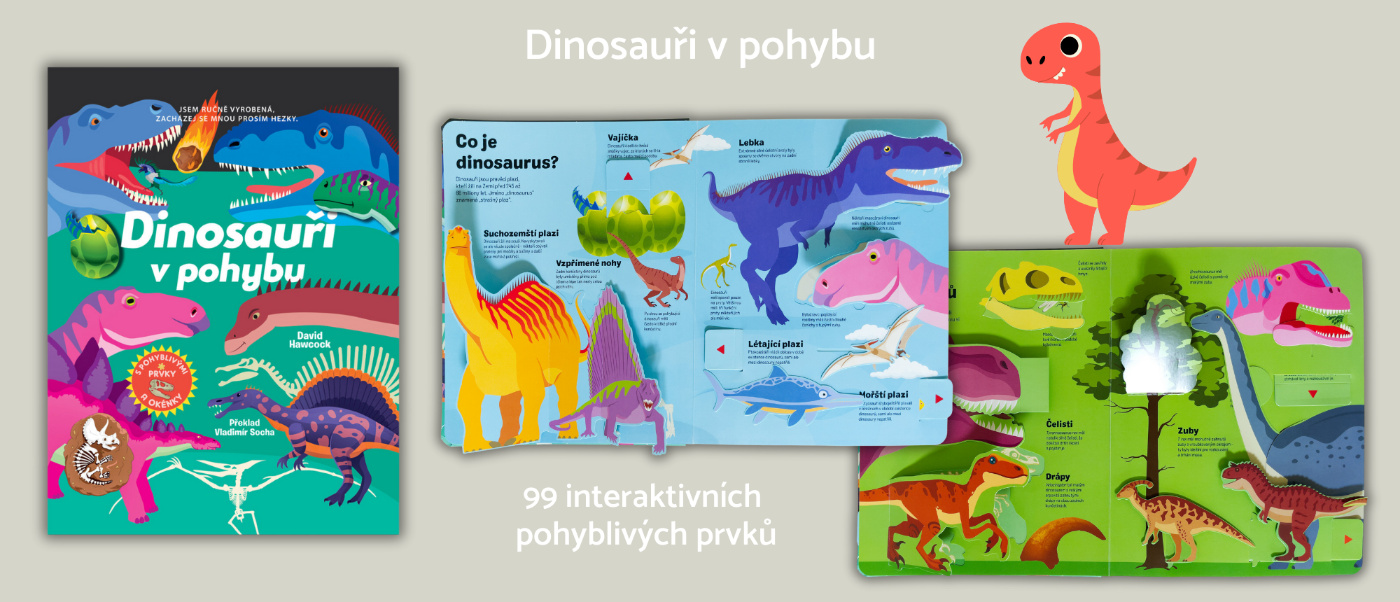 Dinosauri v pohybu kniha pro deti